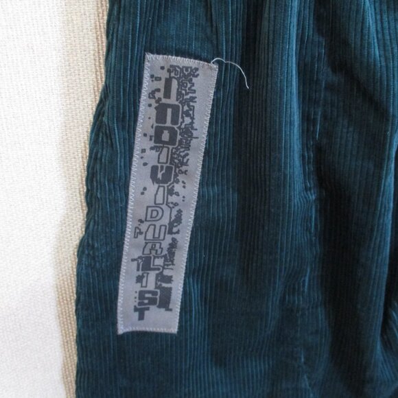 Individualist Green Corduroy 9" Shorts Size XL Drawstring & Elastic - Picture 5 of 8